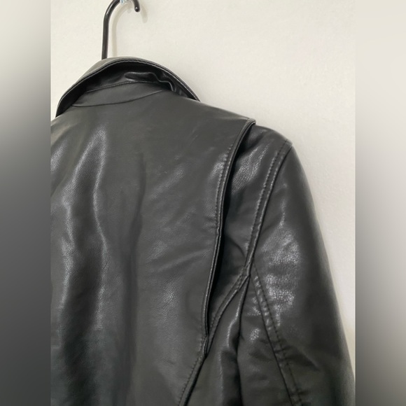 NWOT Zara Faux Leather Moto Jacket - Picture 7 of 8